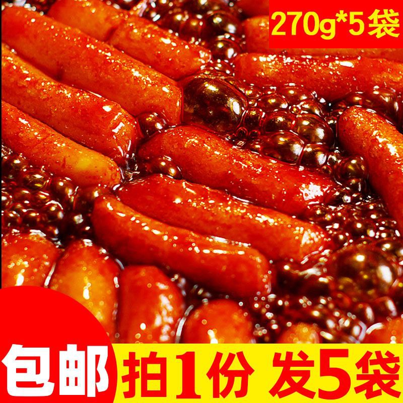 #炒年糕 #韩国风味 #年糕条 #食品饮料 正宗韩国风味辣炒年糕270g*5袋 韩式炒年糕条米糕部队火锅送酱包【包邮】【市场价】 21.90 元【券后价】 11.9 元【领券下单】