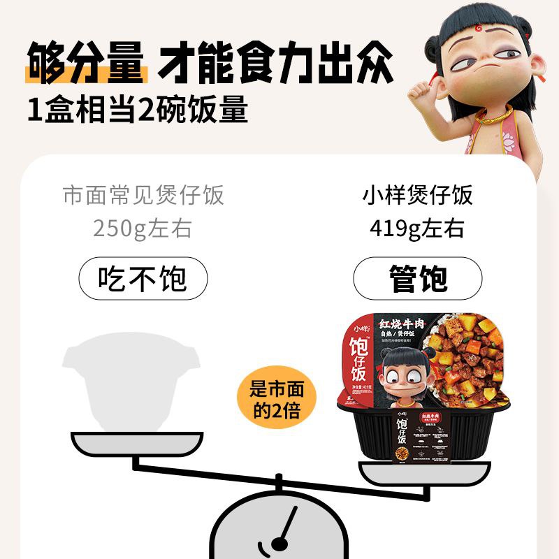 #自热煲仔饭 #食品饮料 小样加量装方便速食懒人米饭自热大份量红烧牛肉煲仔饭番茄鱼香【包邮】【市场价】 55.90 元【券后价】 22.9 元【领券下单】